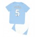 Tanie Strój piłkarski Manchester City John Stones #5 Koszulka Podstawowej dla dziecięce 2023-24 Krótkie Rękawy (+ szorty)